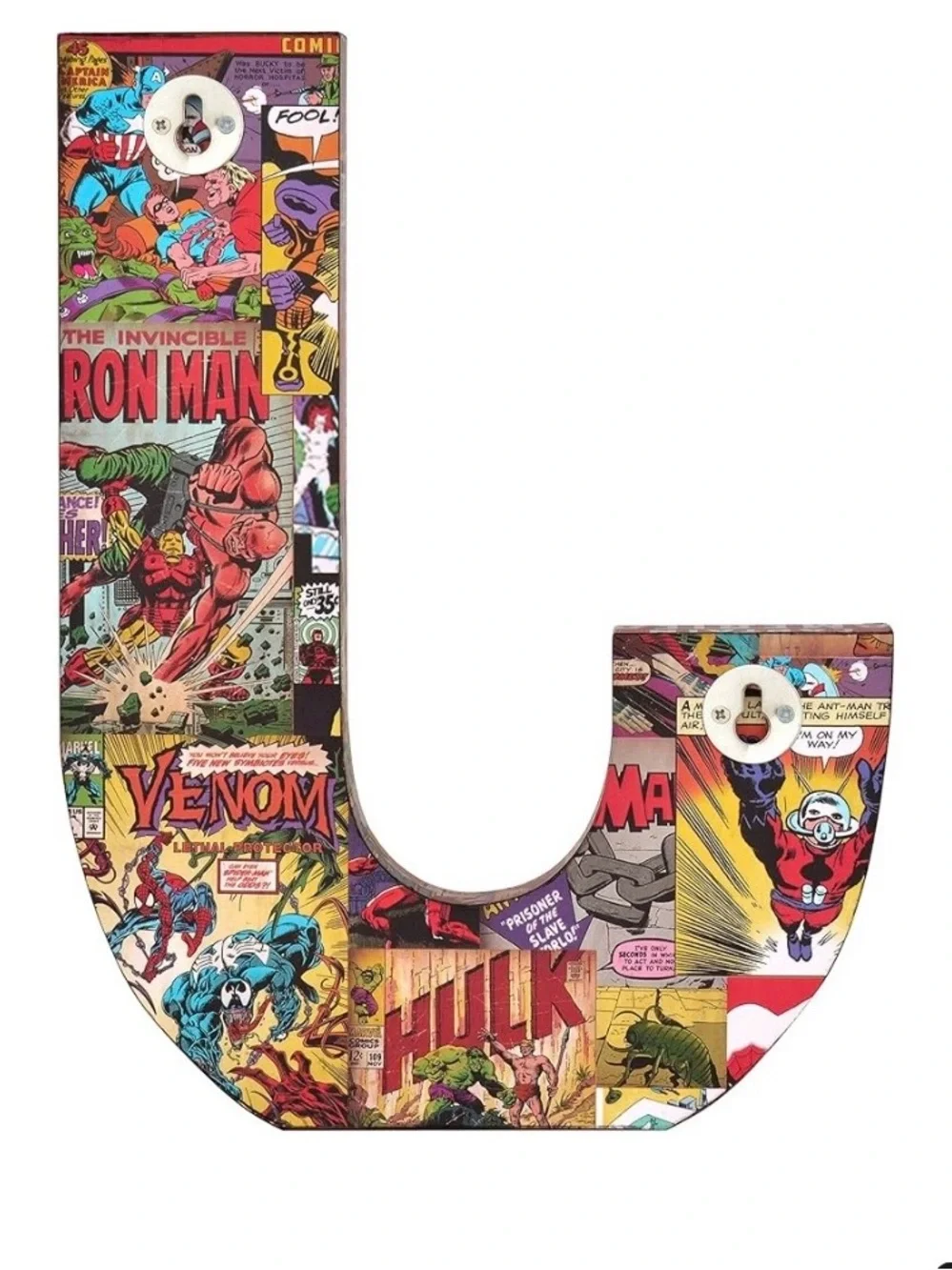 Marvel Comic Collage Letter J